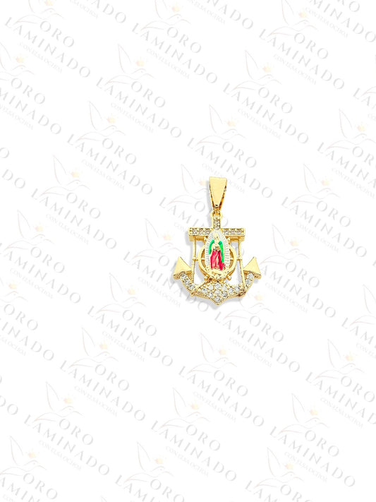 Gold Filled Virgin Mary Anchor Pendant G28