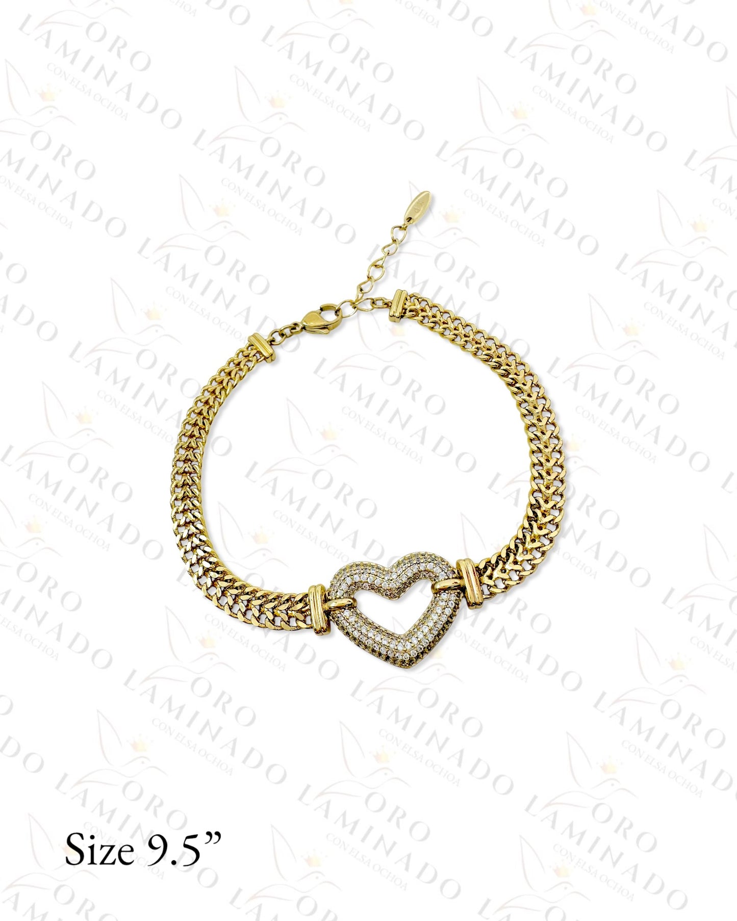 High Quality Gold Filled Heart Chain Set R265