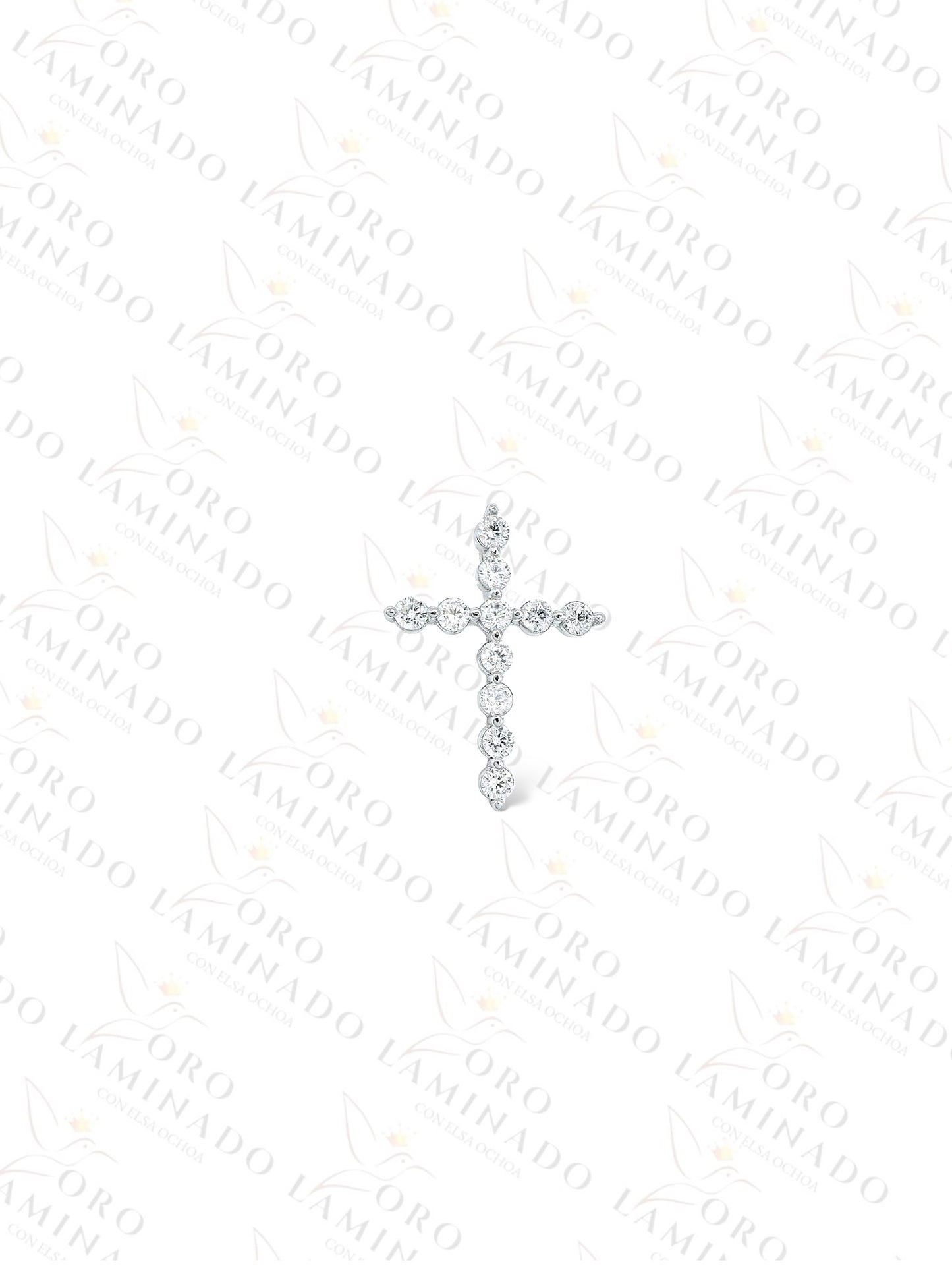 High Quality Silver Deeded Cross Pendant G395