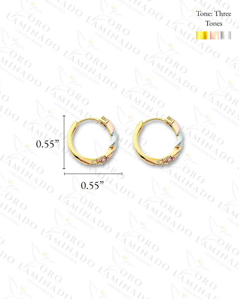 High Quality Twisted Hoop Earrings (Gold Filled) Y406