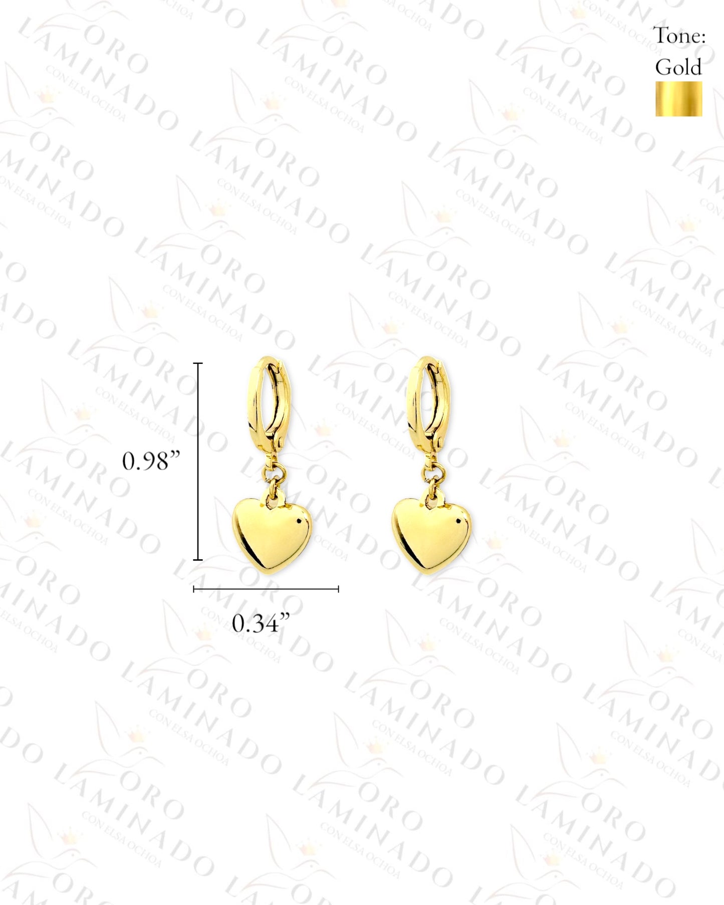 High Quality Heart of Gold  Set (Gold Filled) R64