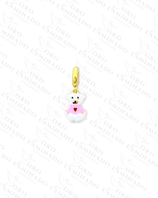 Polar Bear and Little Heart Charm (Gold Filled) B266