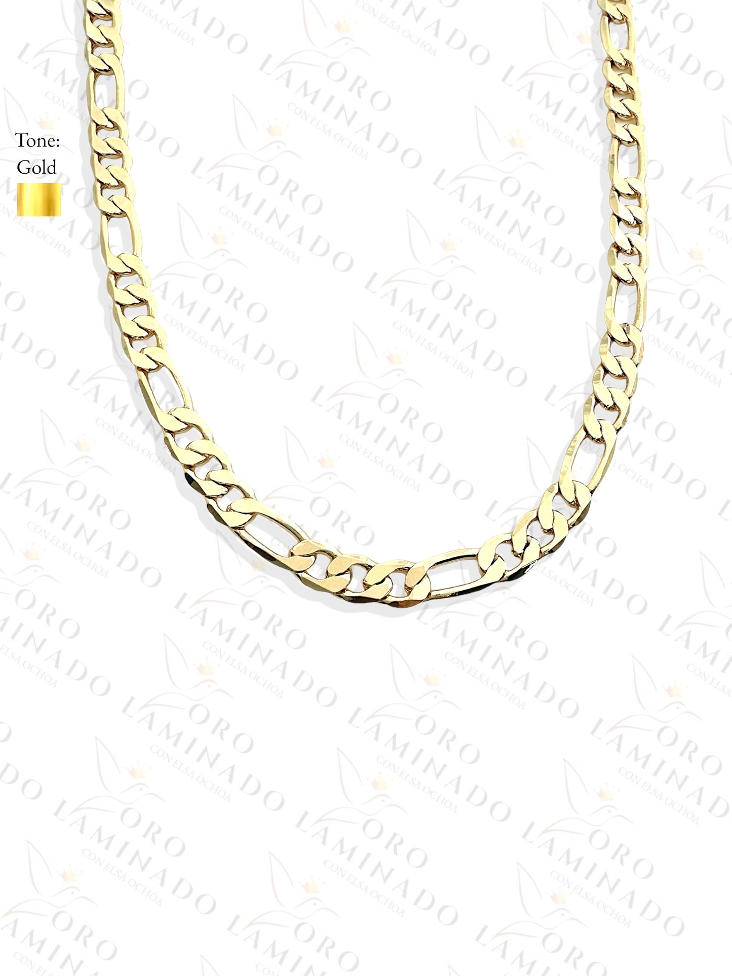 Figaro Chains Pack of 3 Size 28" 6mm Y72