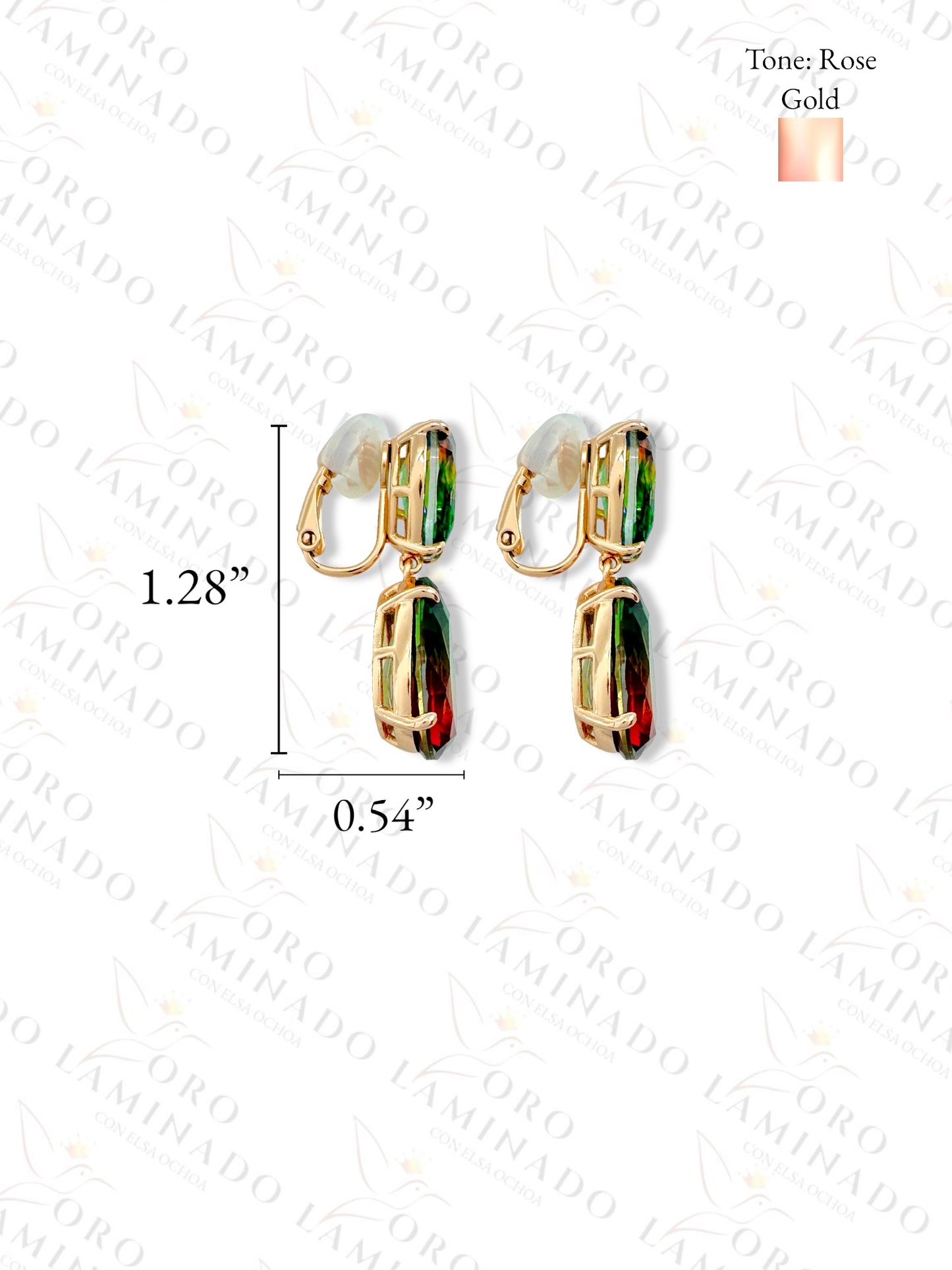 High Quality Iridescent Hourglass Earrings Y296