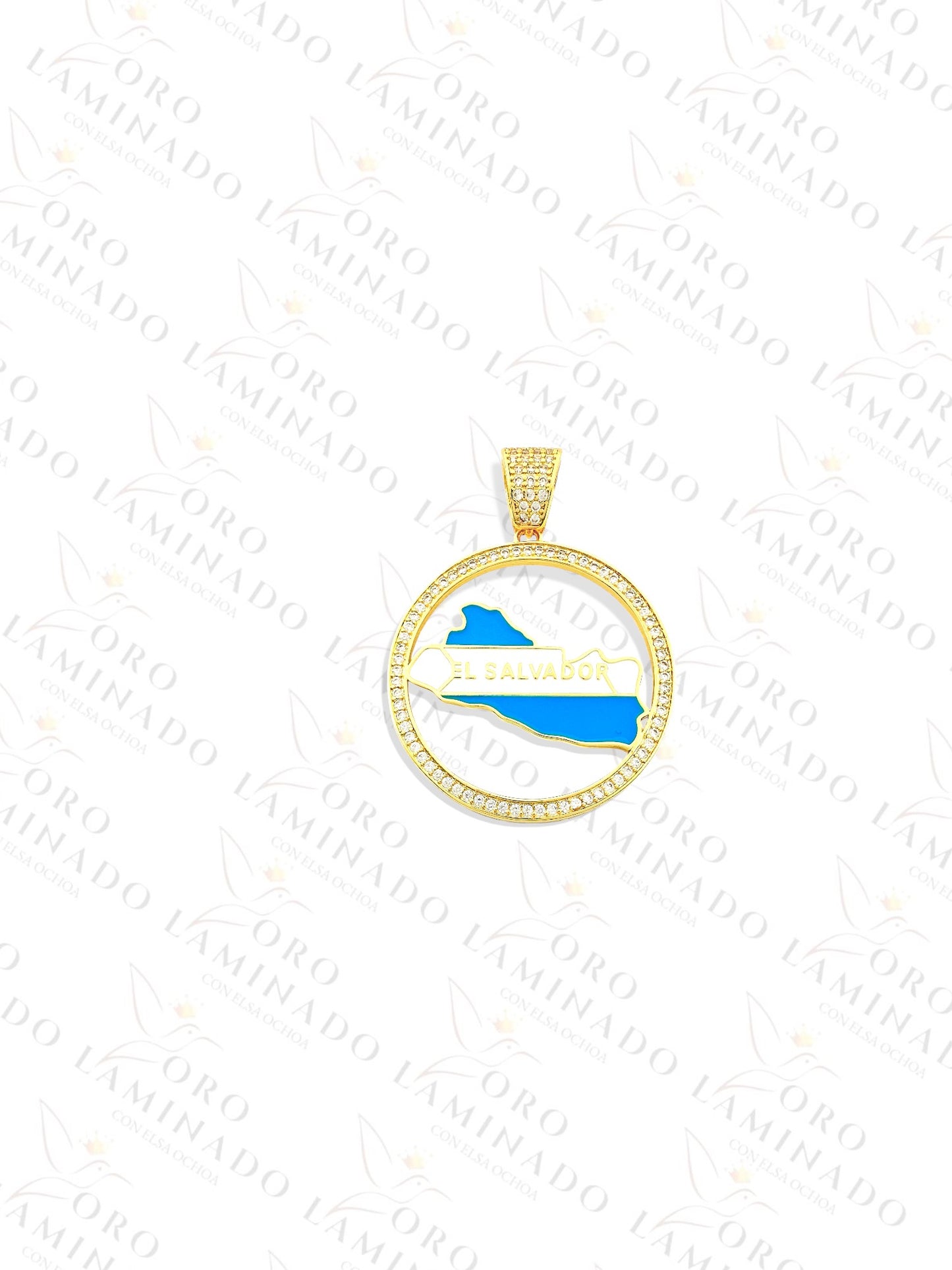 El Salvador Round Pendant C101