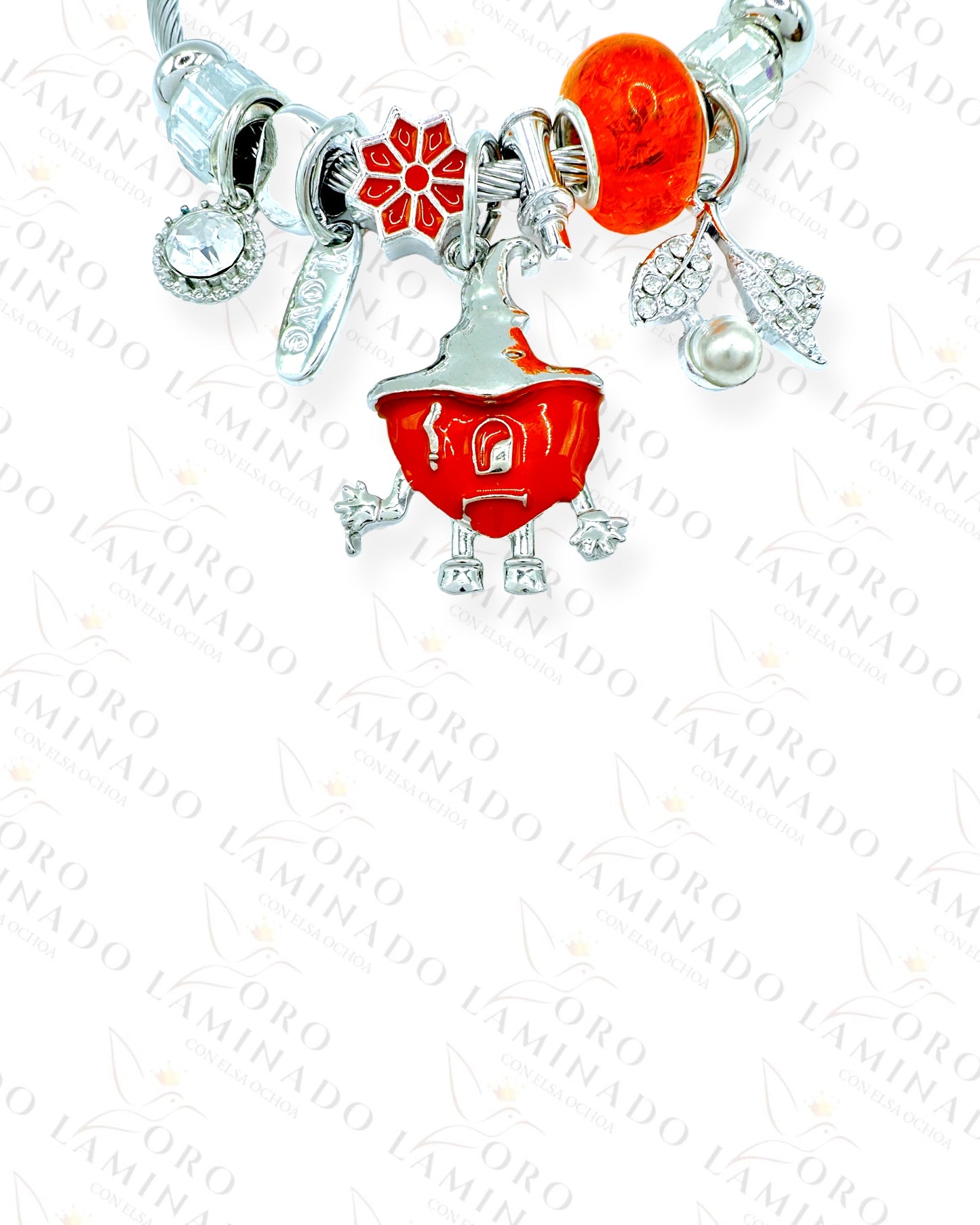 Red Heart Charm Bracelet G476