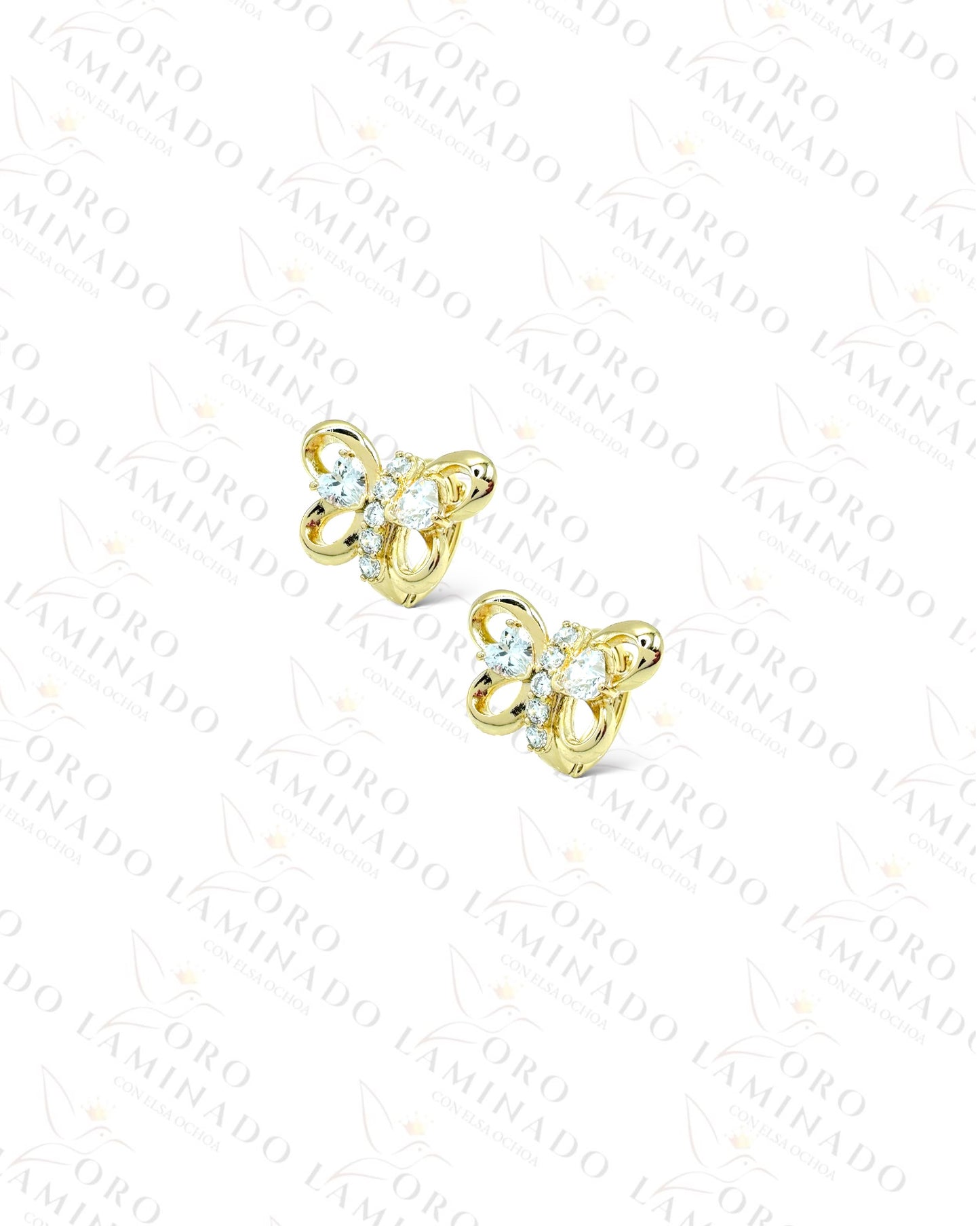 High Quality Butterfly Hoop Earrings B352