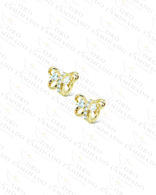 High Quality Butterfly Hoop Earrings B352