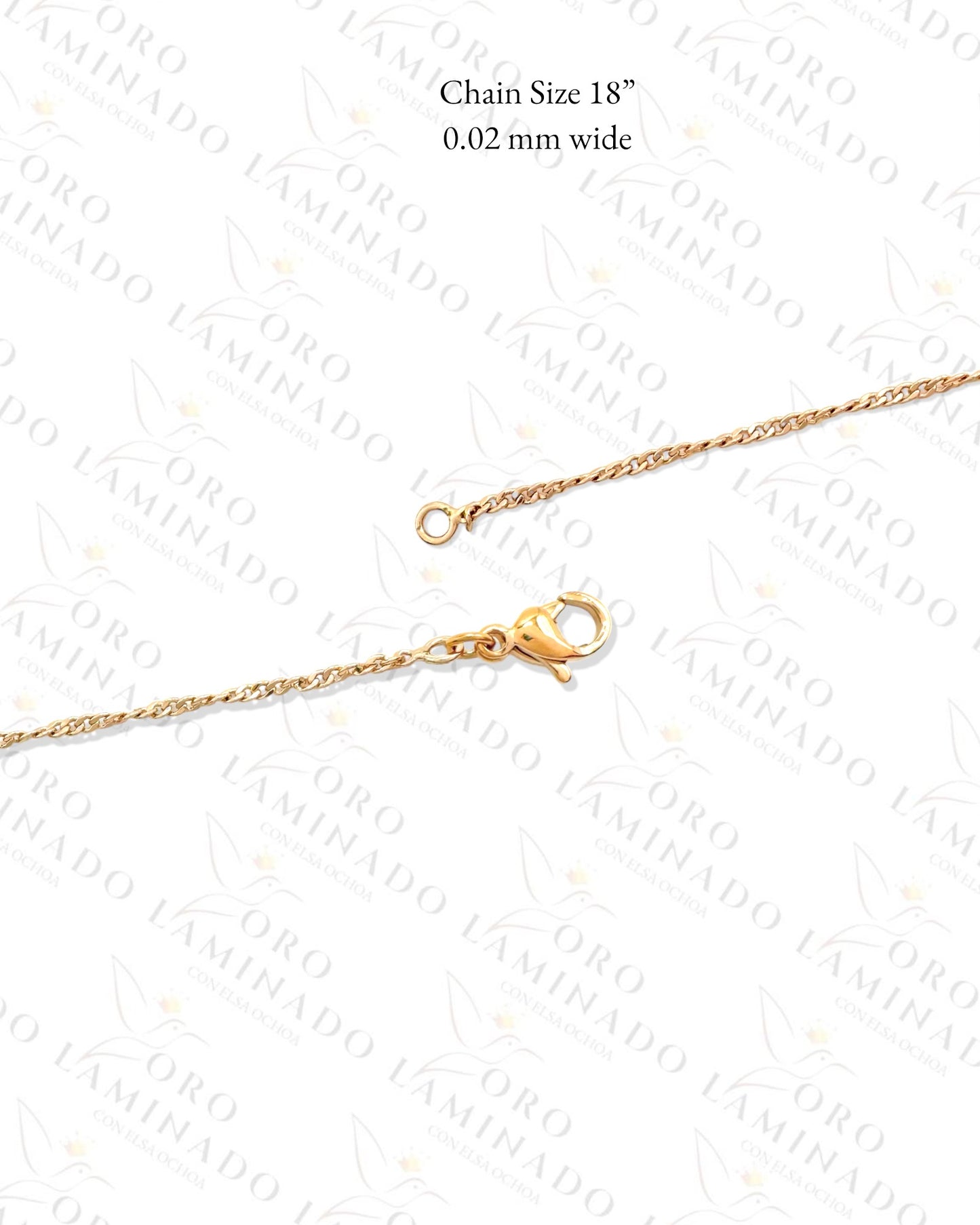 Rose Gold Split Heart Necklace R175