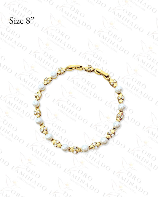 High Quality Gold Filled Pearl Bracelet R72