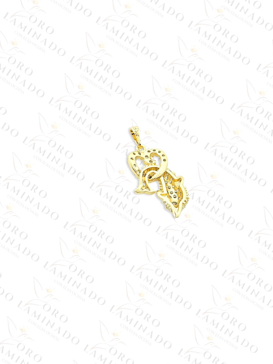 Gold Filled Dolphin with Heart Pendant C207