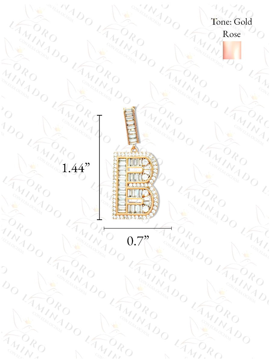 High Quality Letter B Glass Necklace B213