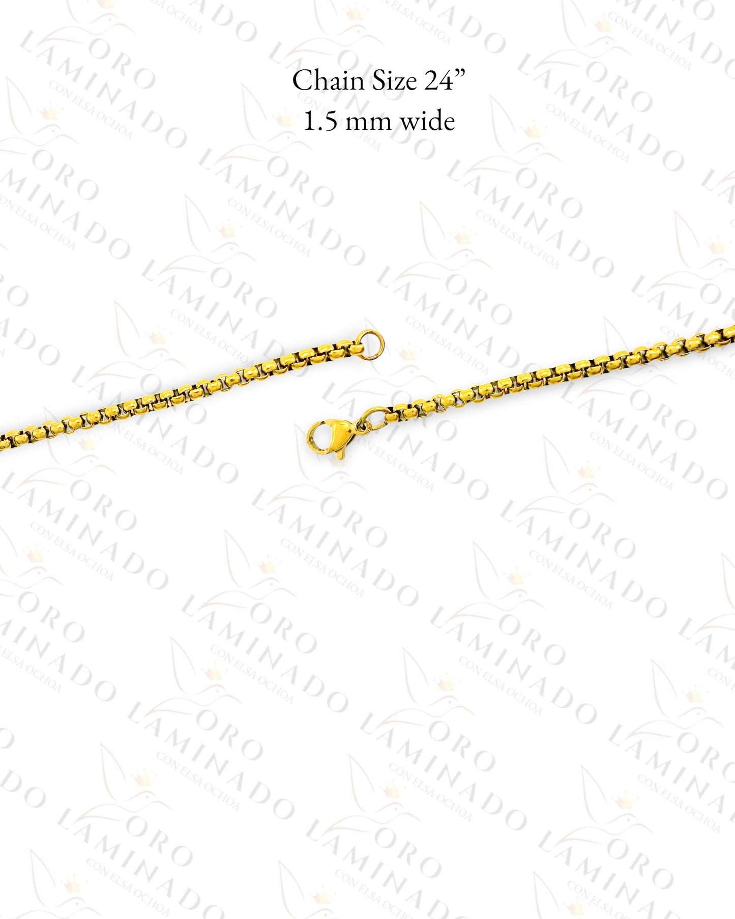 Stainless Steel Gold Anchor Necklace R117