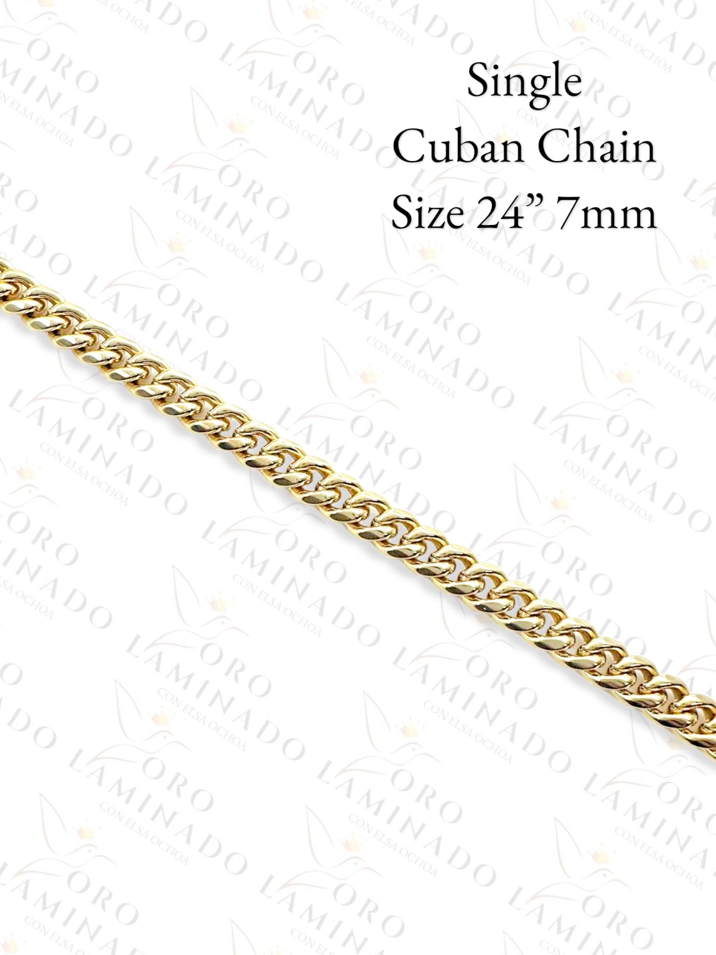 High Quality Single Cuban Chain Size 24" 7mm Y402