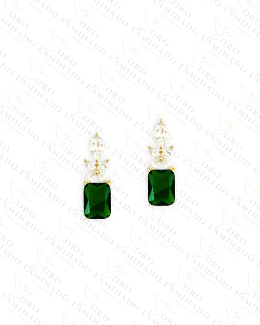 High Quality Green Earrings C418