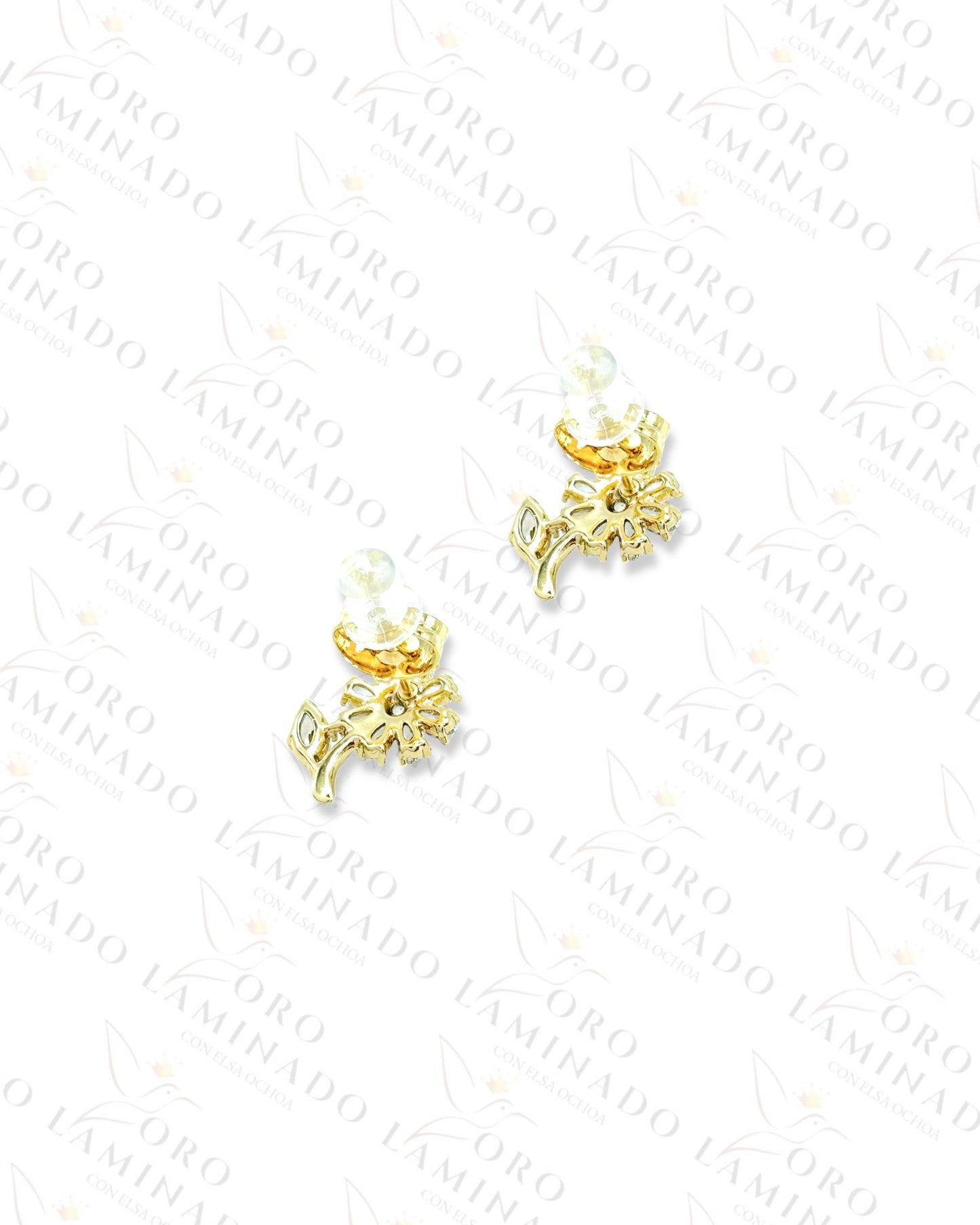 High Quality Crystal Flower Earrings C165