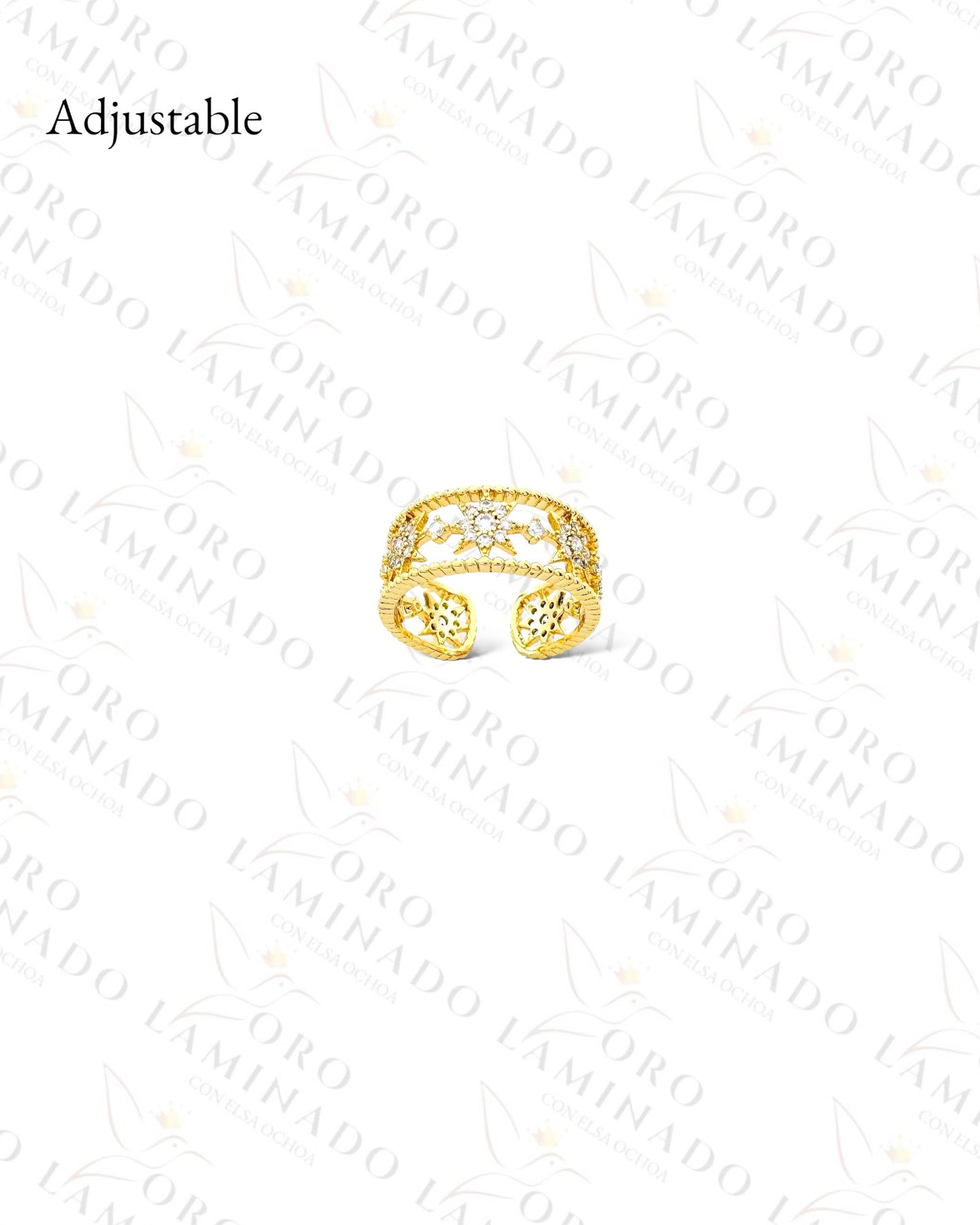 Adjustable Little Cosmos Ring (Gold Filled) C248