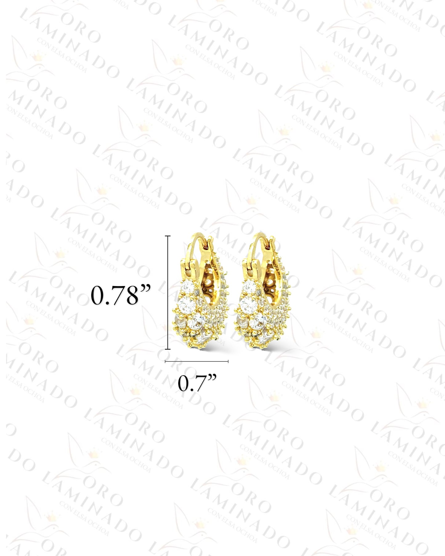 High Quality Sparkling Purse Earrings B458