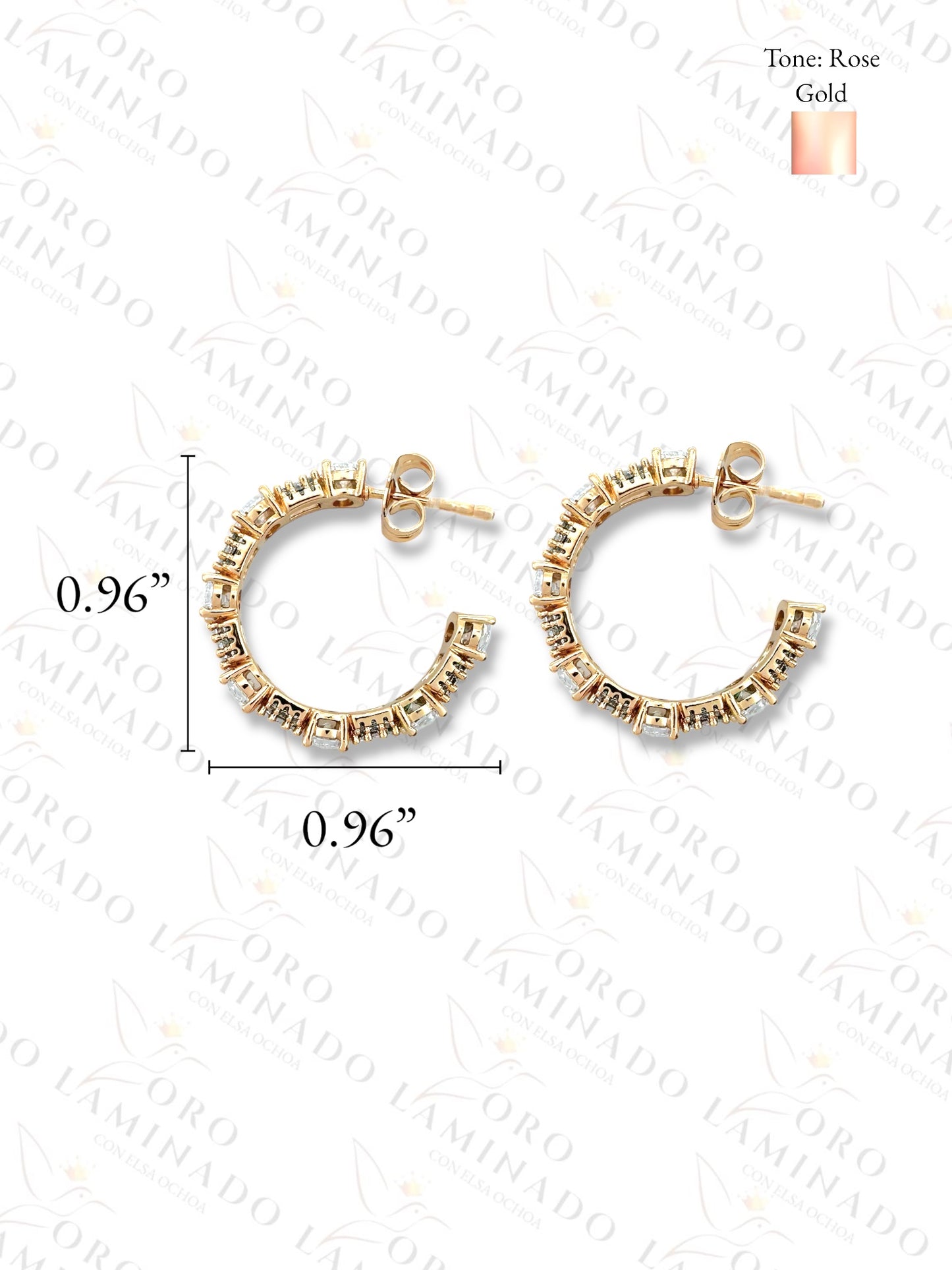 High Quality Cut Glass Hoop Earrings Y256