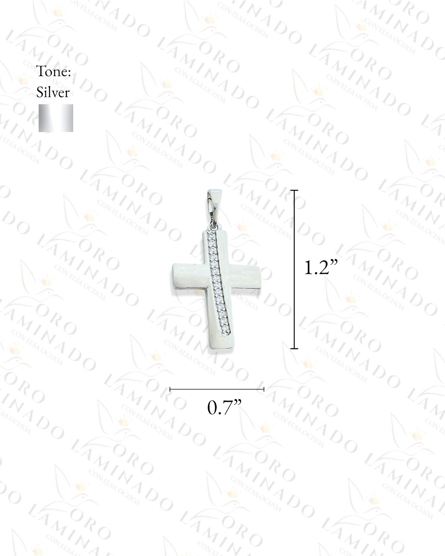 Silver Small Cross Pendant Y333