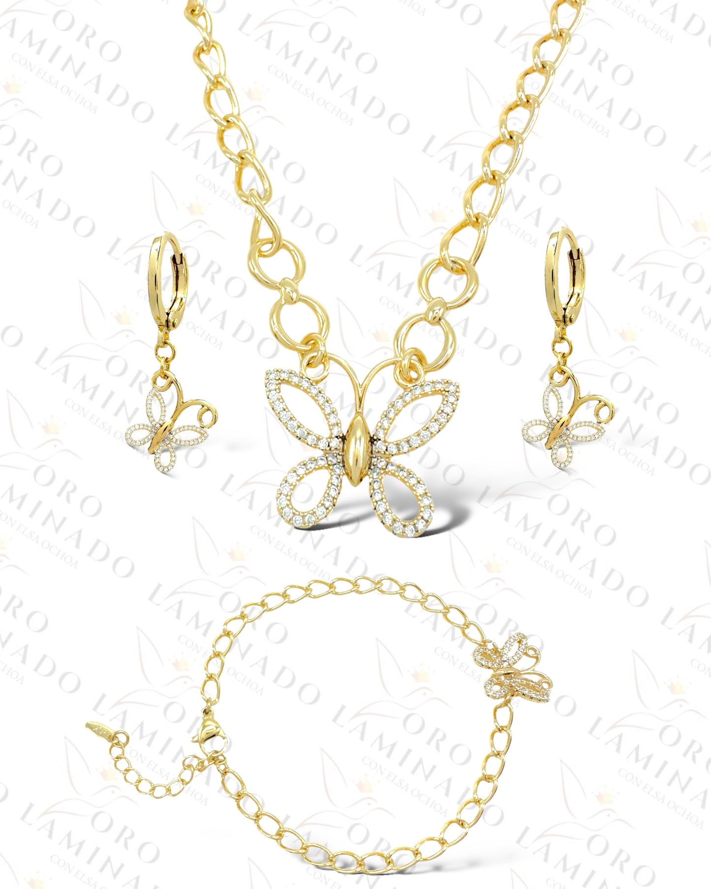 High Quality Golden Butterfly Set R390