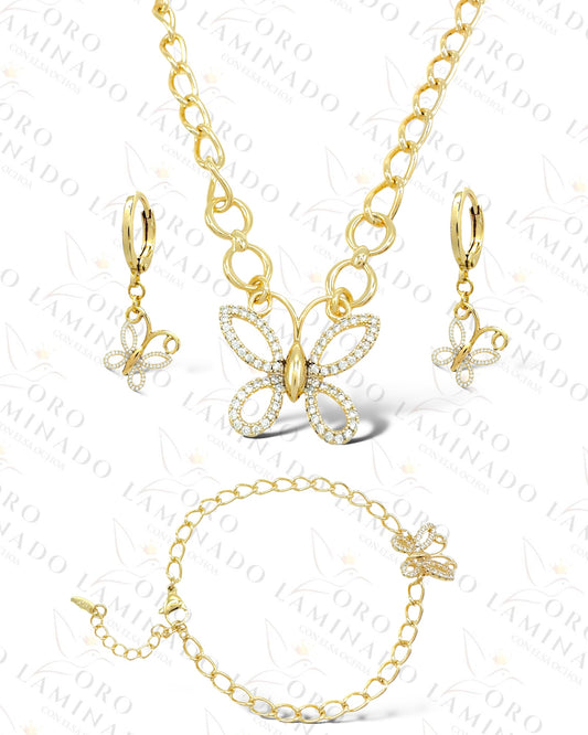 High Quality Golden Butterfly Set R390