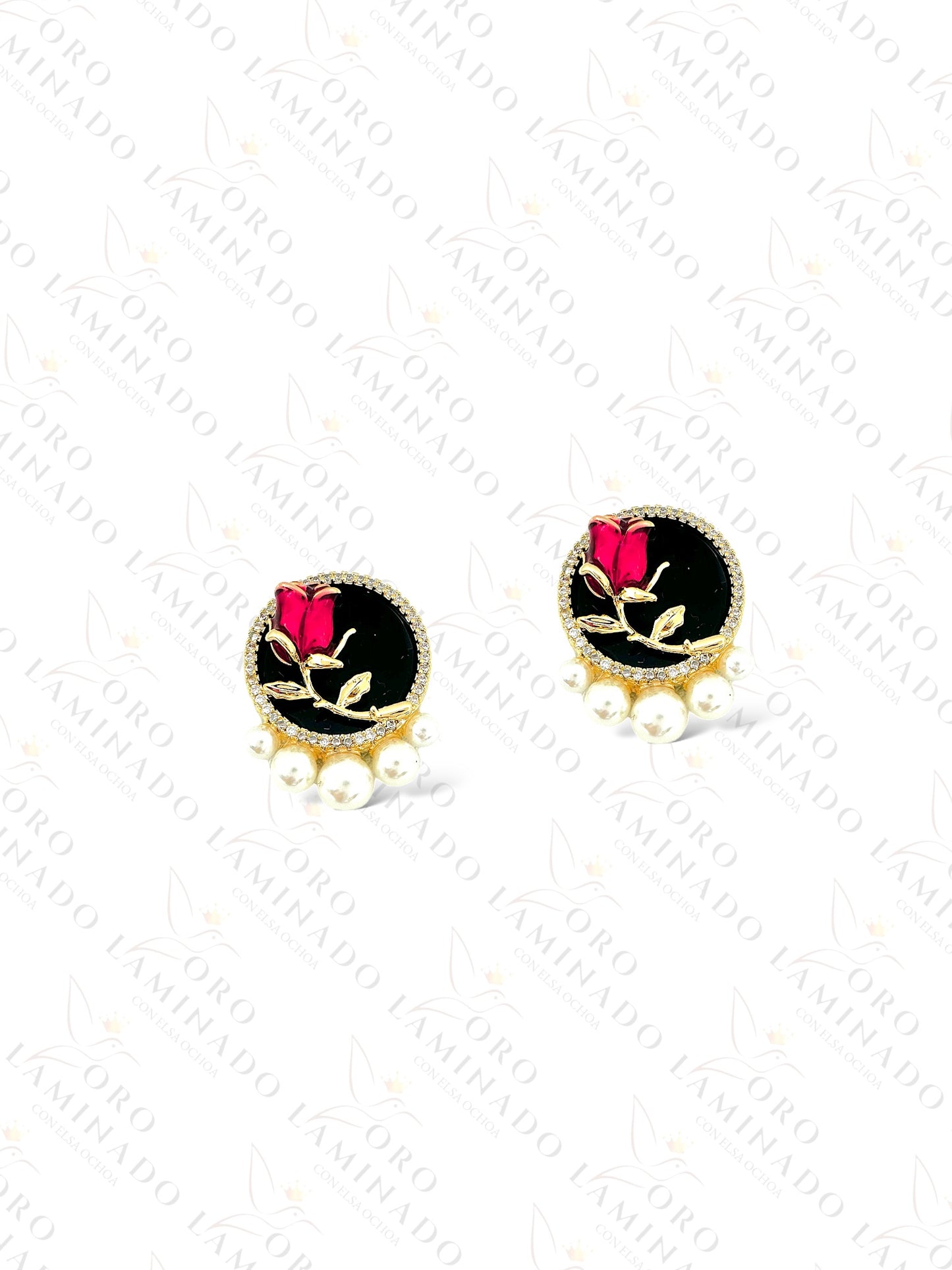 High Quality Rose Earrings C459