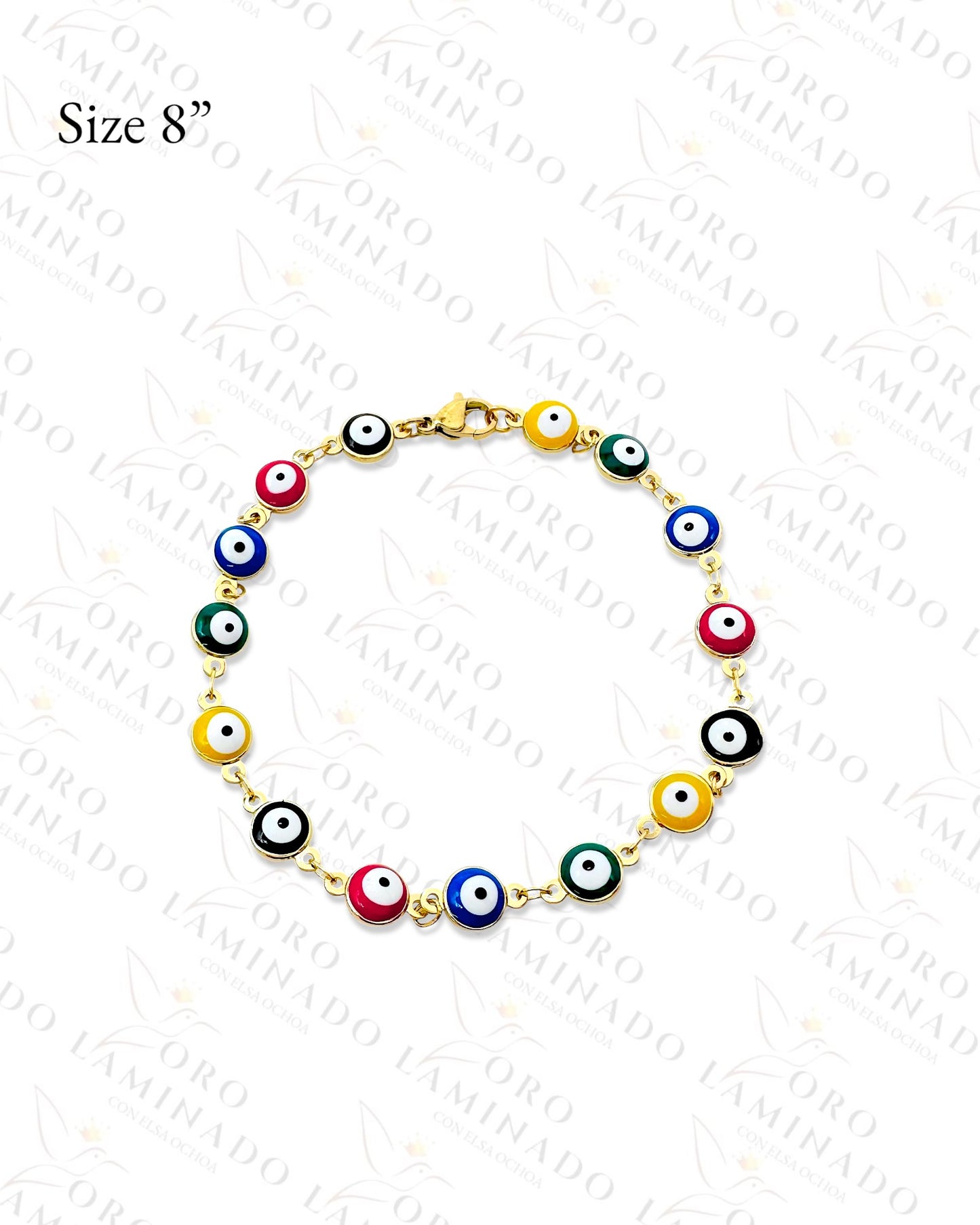 High Quality Gold Filled Multi-Color Eye Bracelet R415