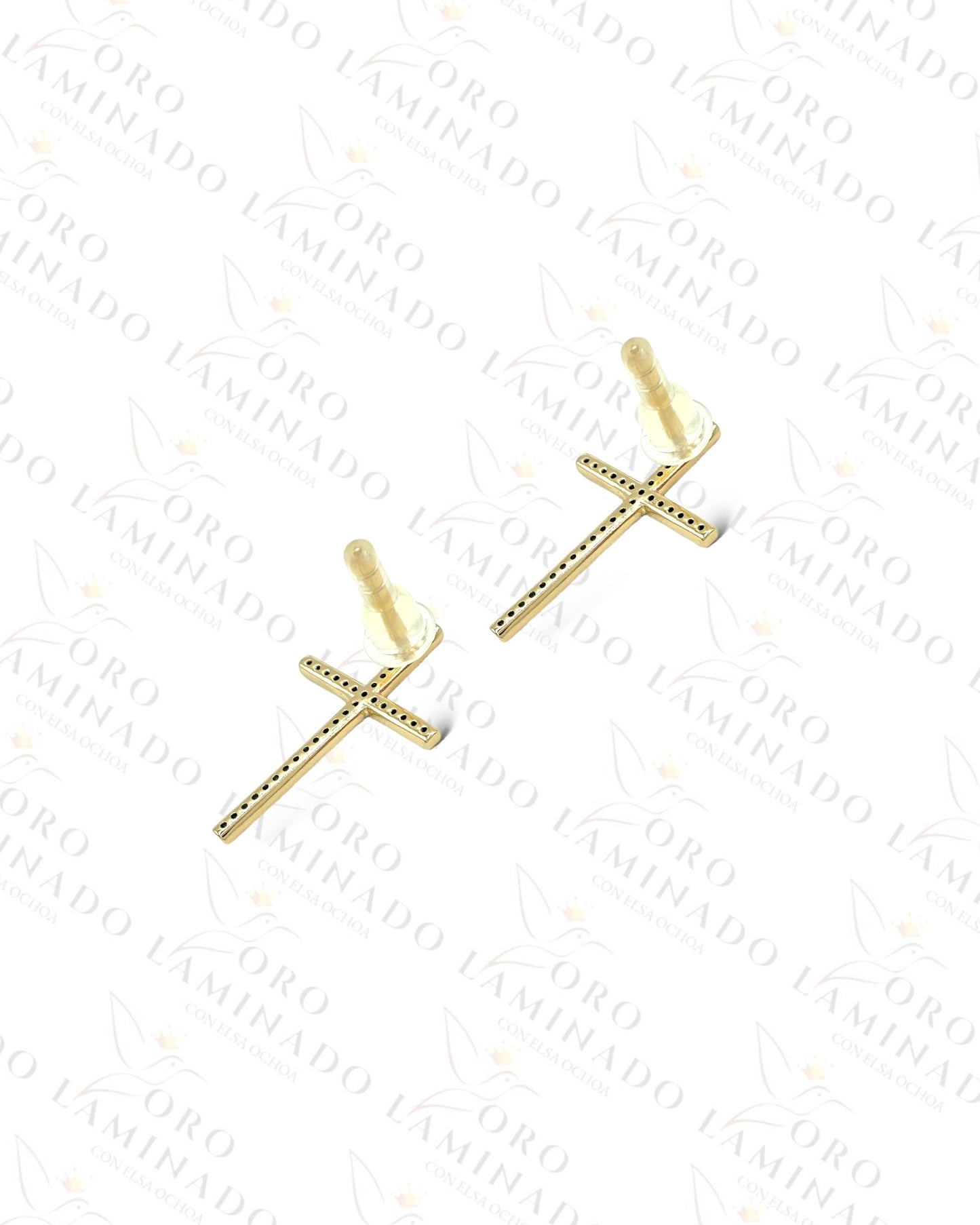 High Quality Sparkling Cross Earrings Y174