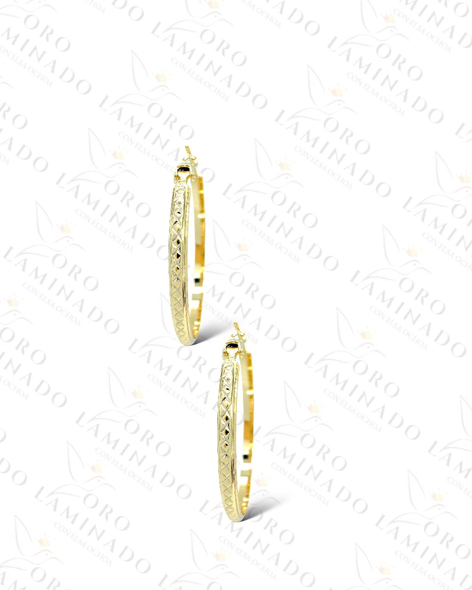 High Quality Rhombus Design Hoop Earrings Y469