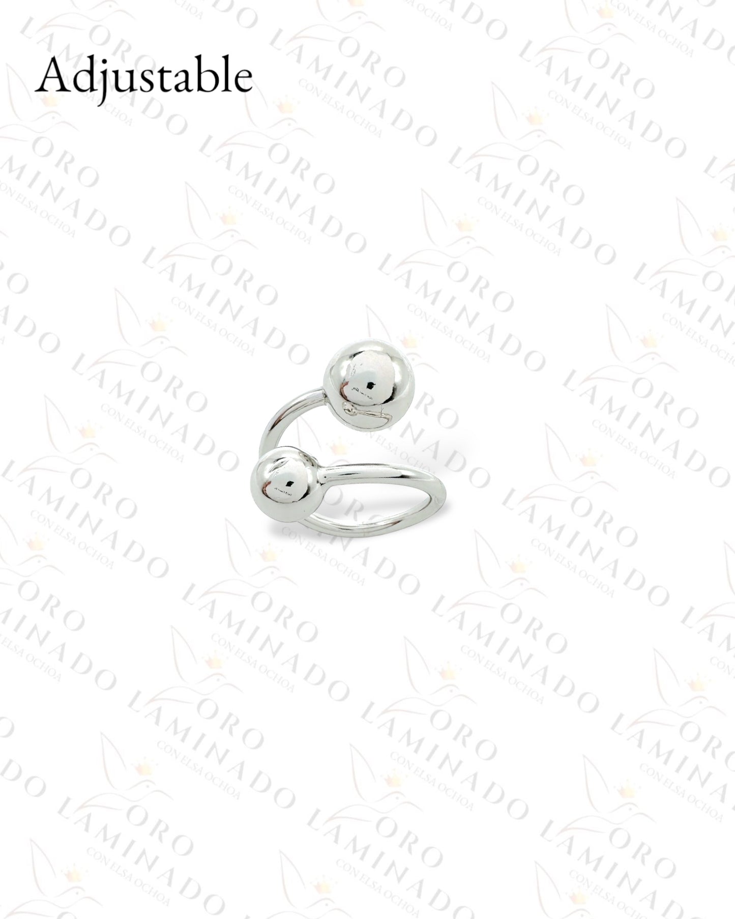 Adjustable Silver Desing Ring (Gold Filled) C433