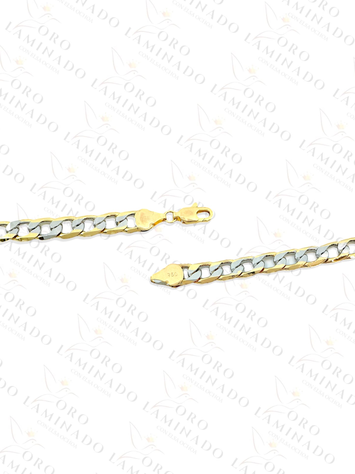 Two Tones Cuban Chains Pack of 3 Size 26" 8mm R60