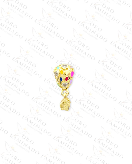 Colorful Hot Air Balloon House Divider (Gold Filled) B54