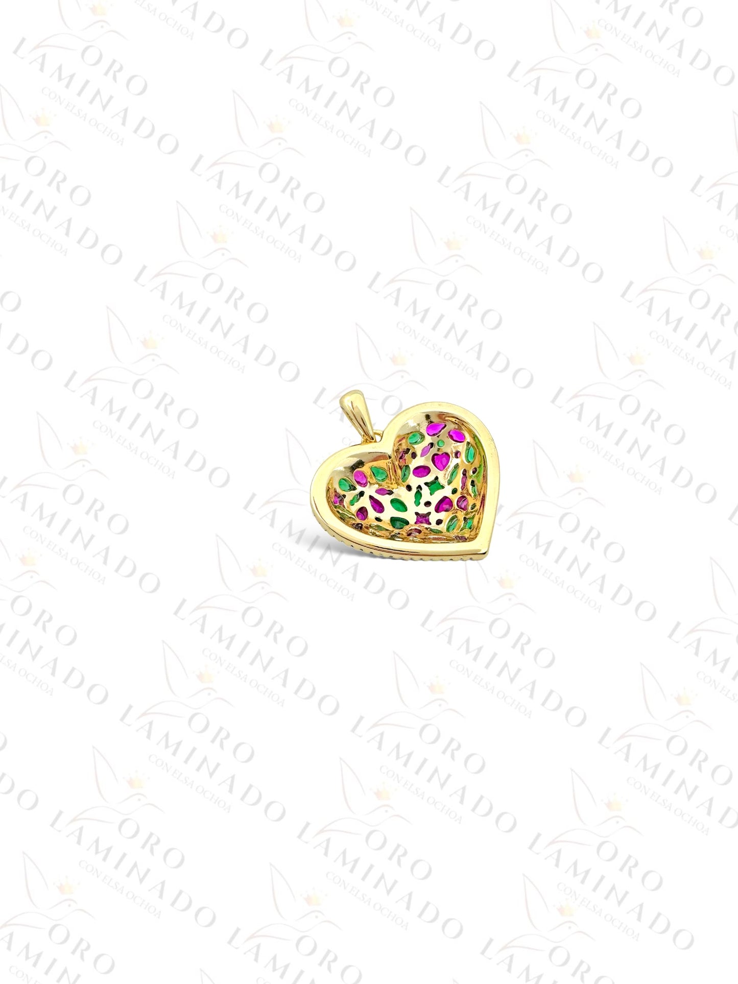 High Quality Multi-Color Heart Pendant C134