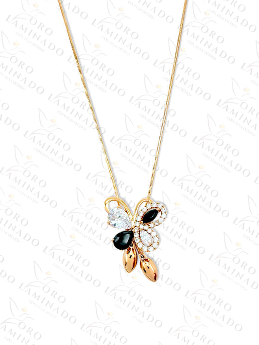 High Quality Butterfly Bowtie Necklace R308