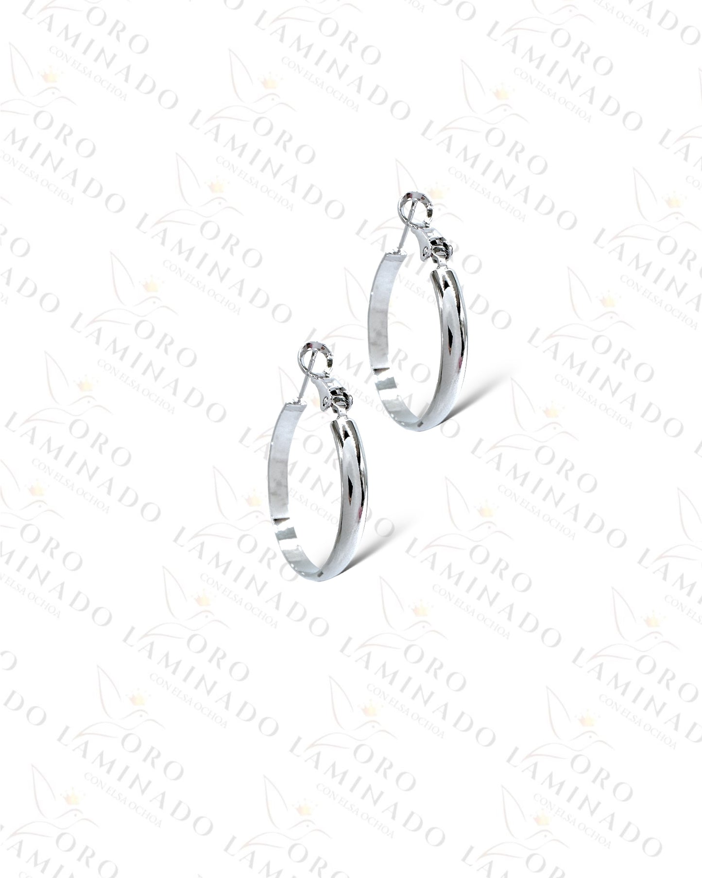 High Quality Silver Hoop Earrings  Y267