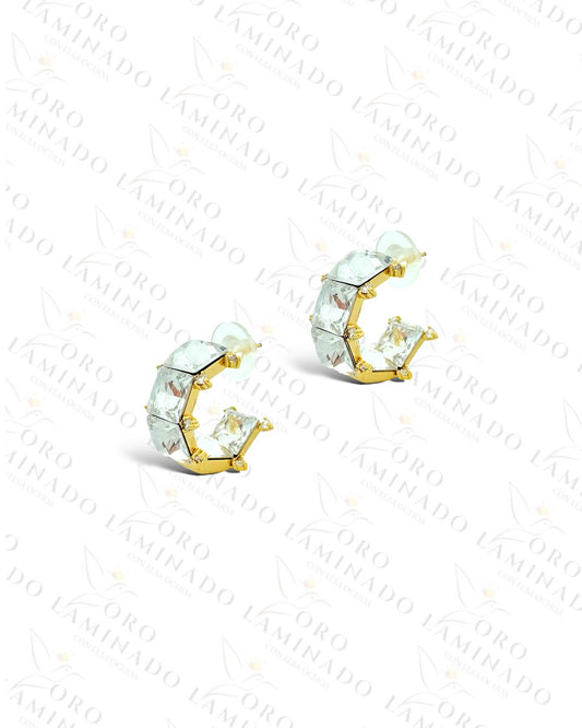 High Quality Crystal Square Earrings B465