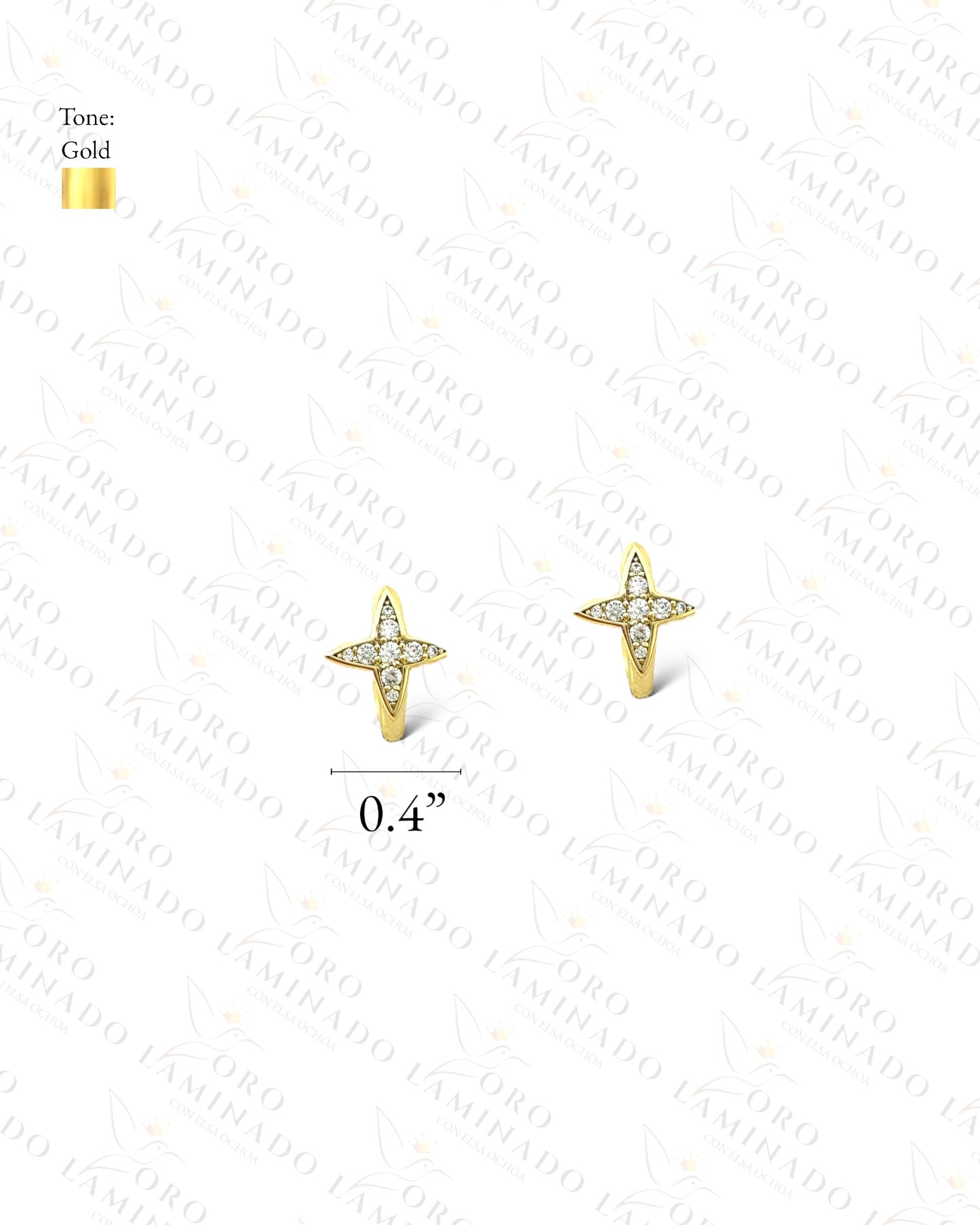 High Quality Small Start Hoop Earrings Y121