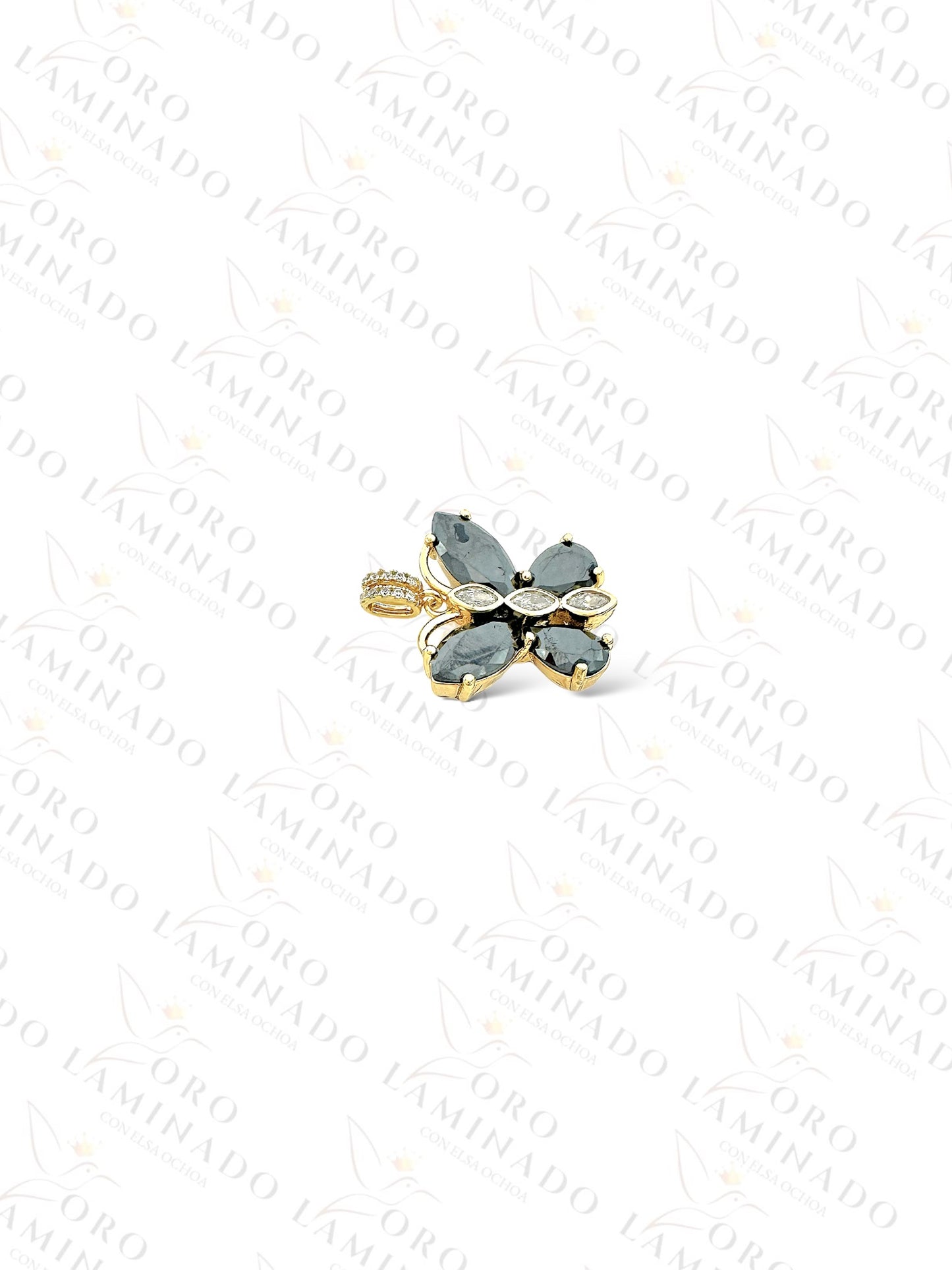 High Quality Black Butterfly Pendant Y298