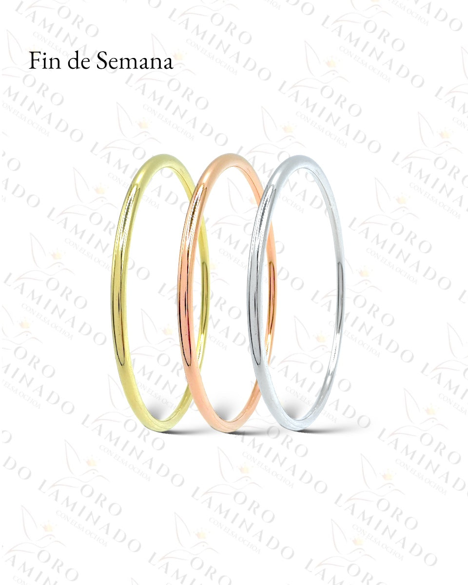 High Quality Pack of 3 Three Golds Bangle Bracelets R355