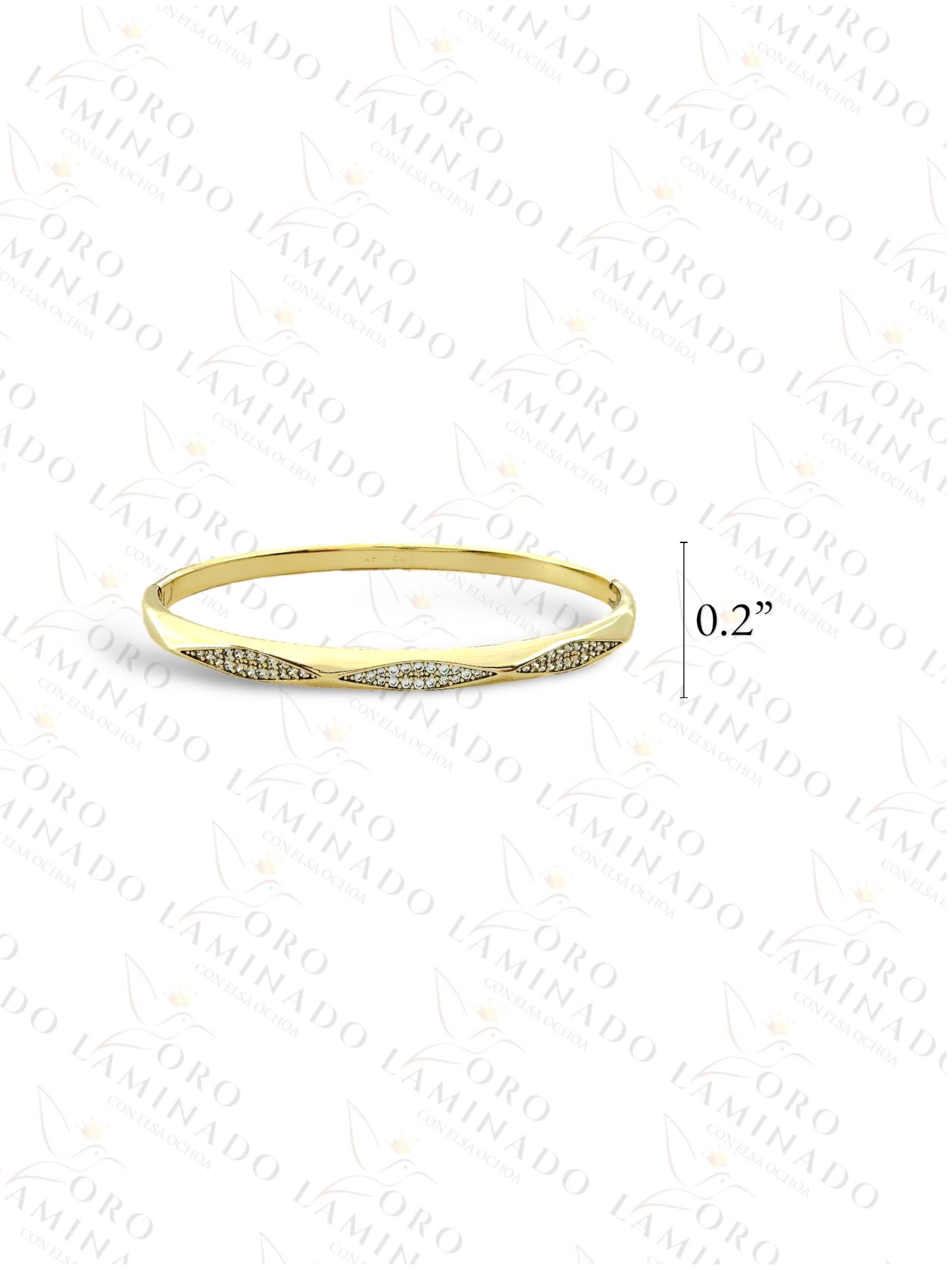 High Quality Diamond Bangle Bracelet R391