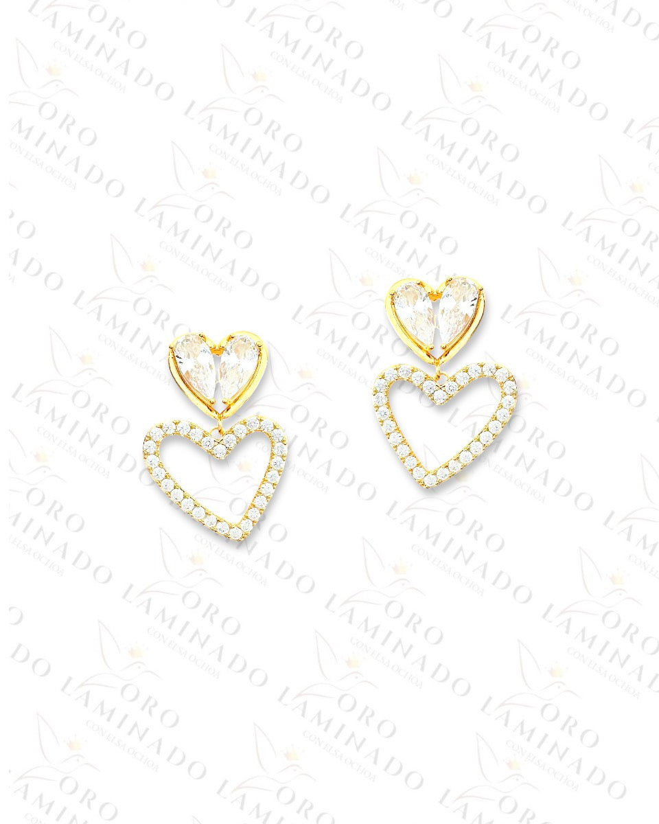 High Quality Double Heart Earrings C470