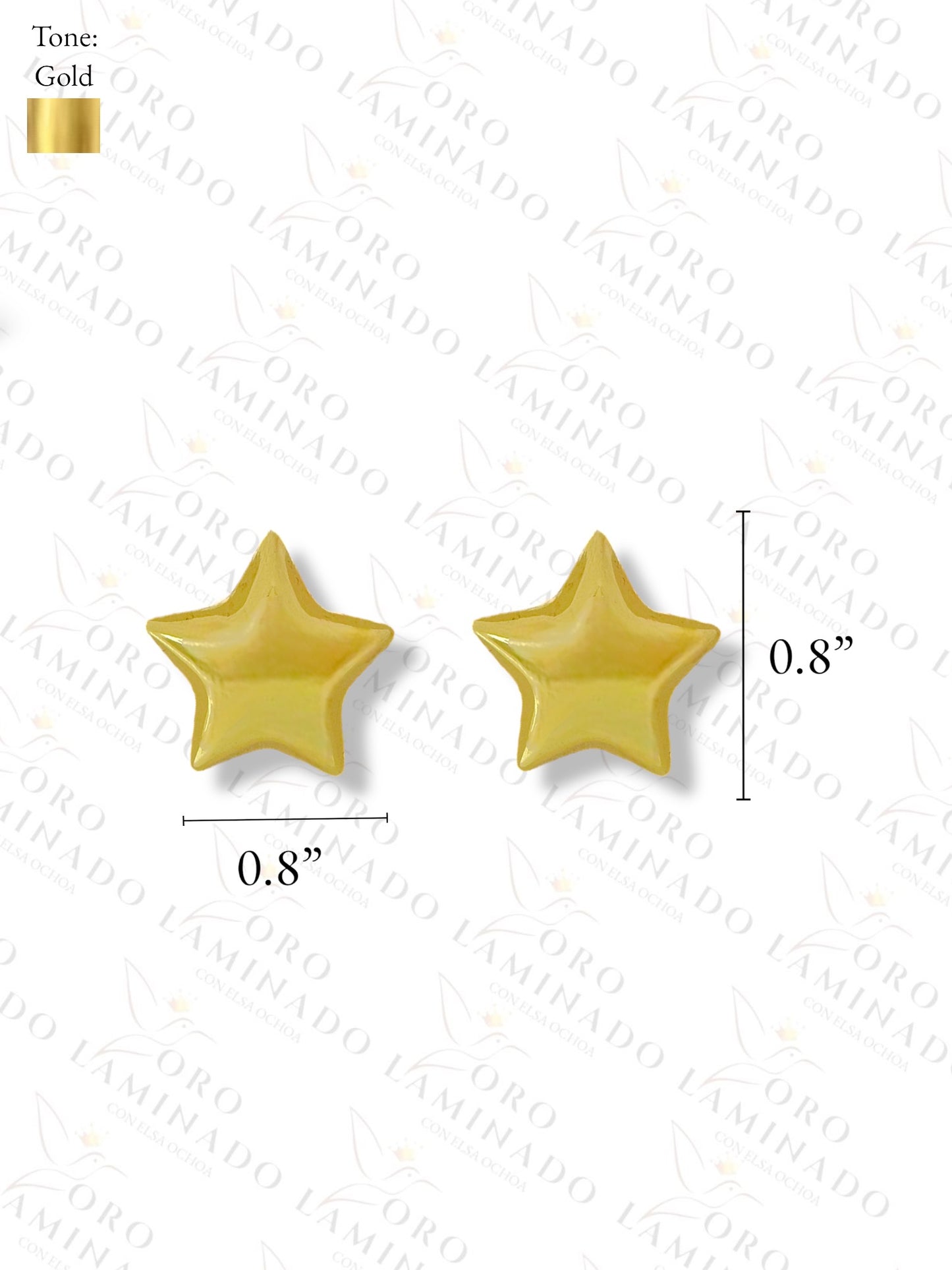 Gold Filled Reflective Stars Set G386