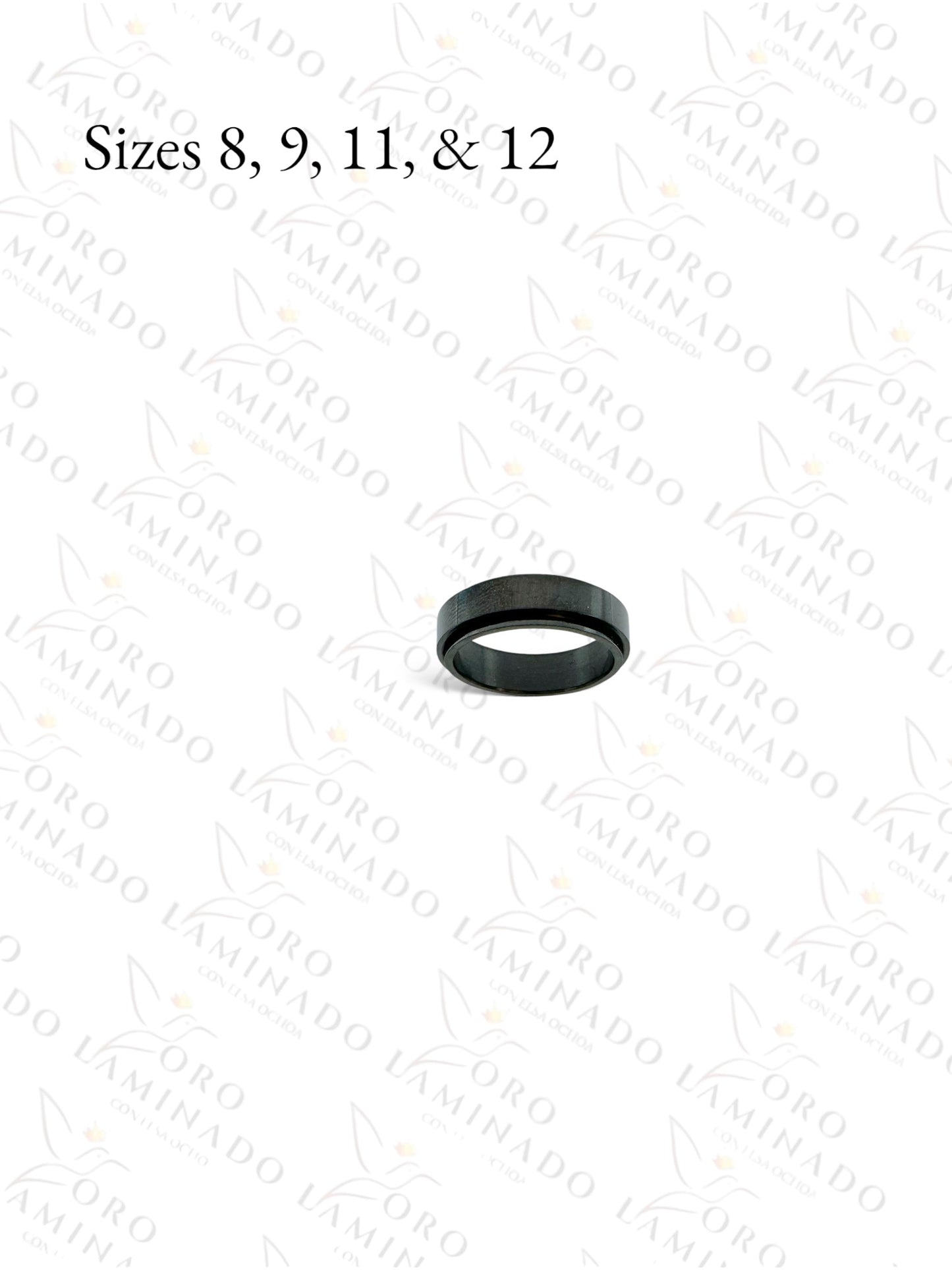 Black Spinning Men Ring R233