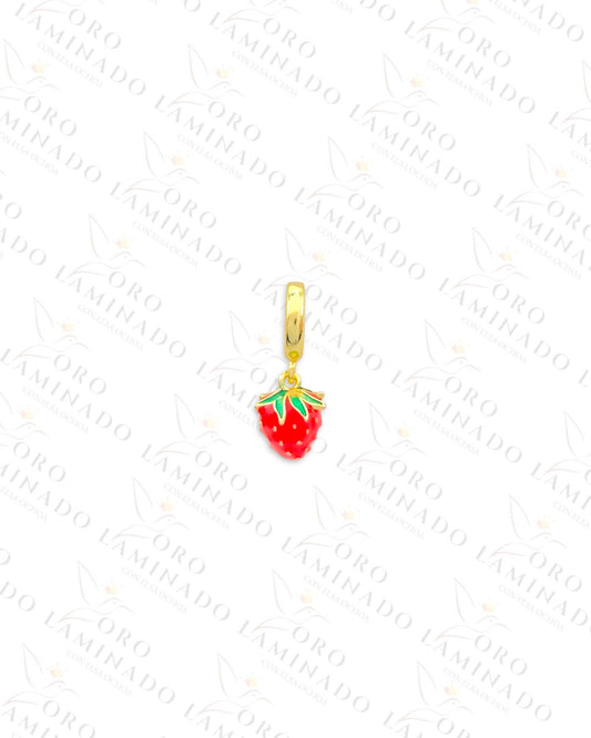 Red Strawberry Charm (Gold Filled) B368