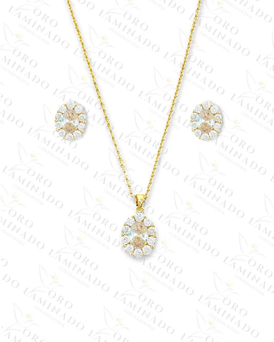 High Quality Crystal Oval Set Y56