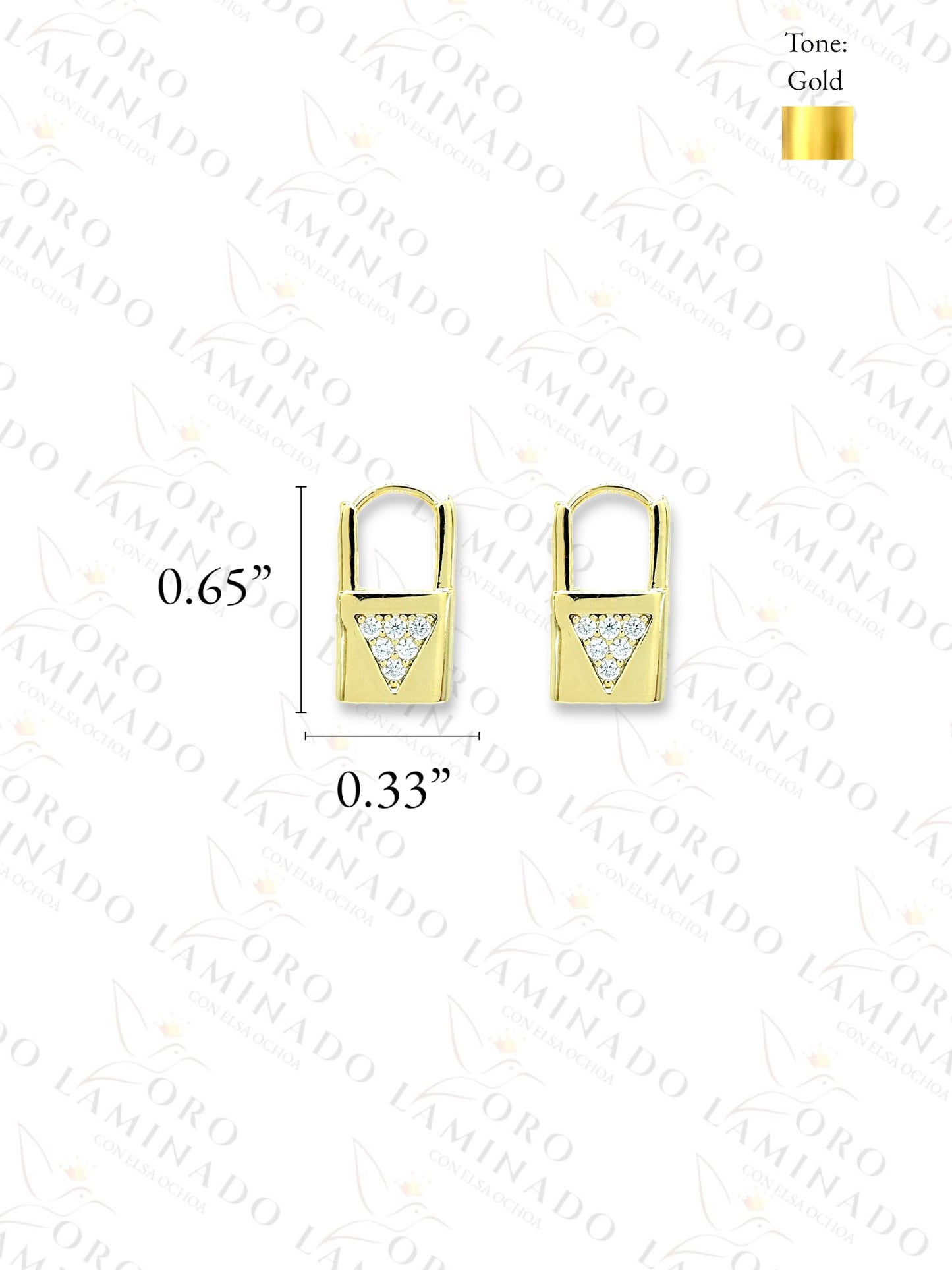 High Quality Lock Earrings C182