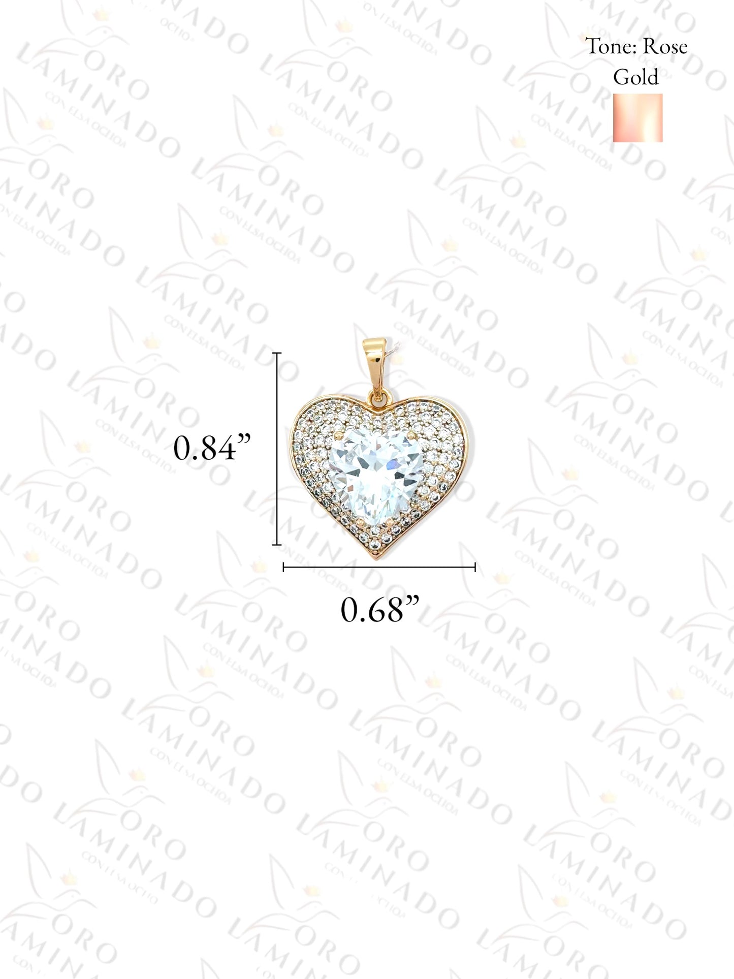 High Quality Rose Gold Heart Necklace Y207