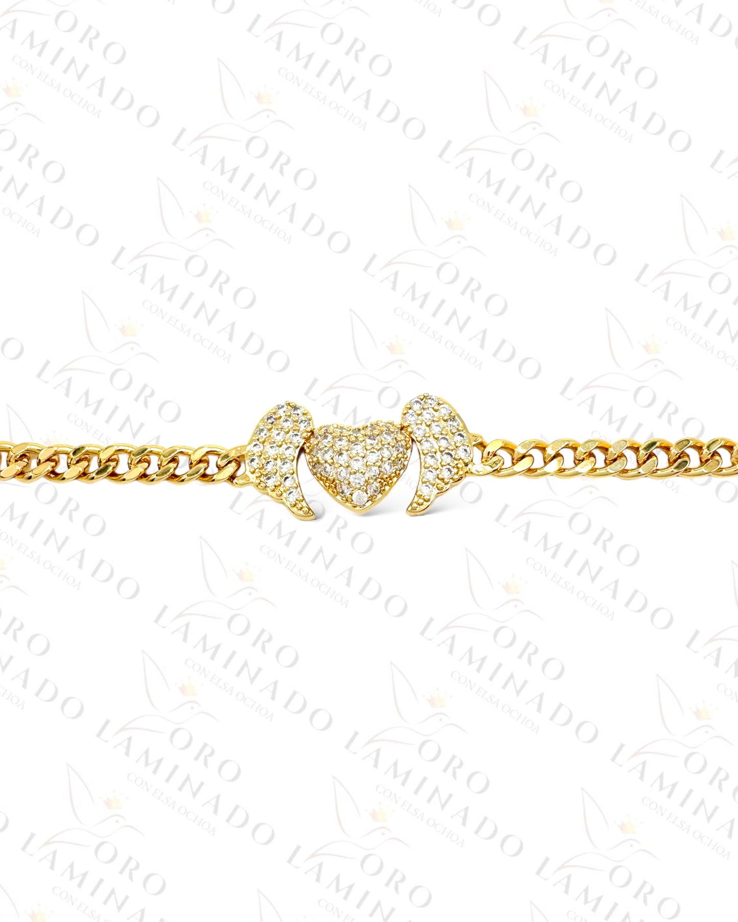 Winged Heart Bracelet R389