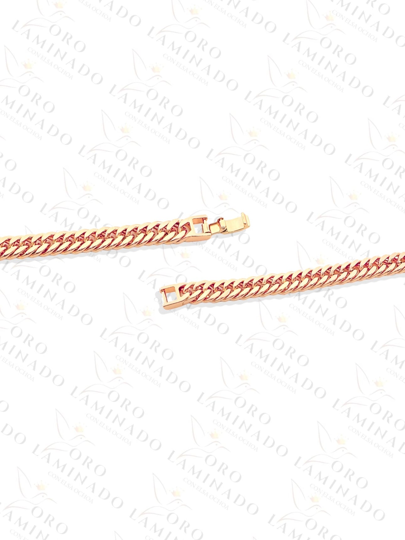 High Quality Rose Gold Closed Cuban Single Chain Size 20" 10mm Y189